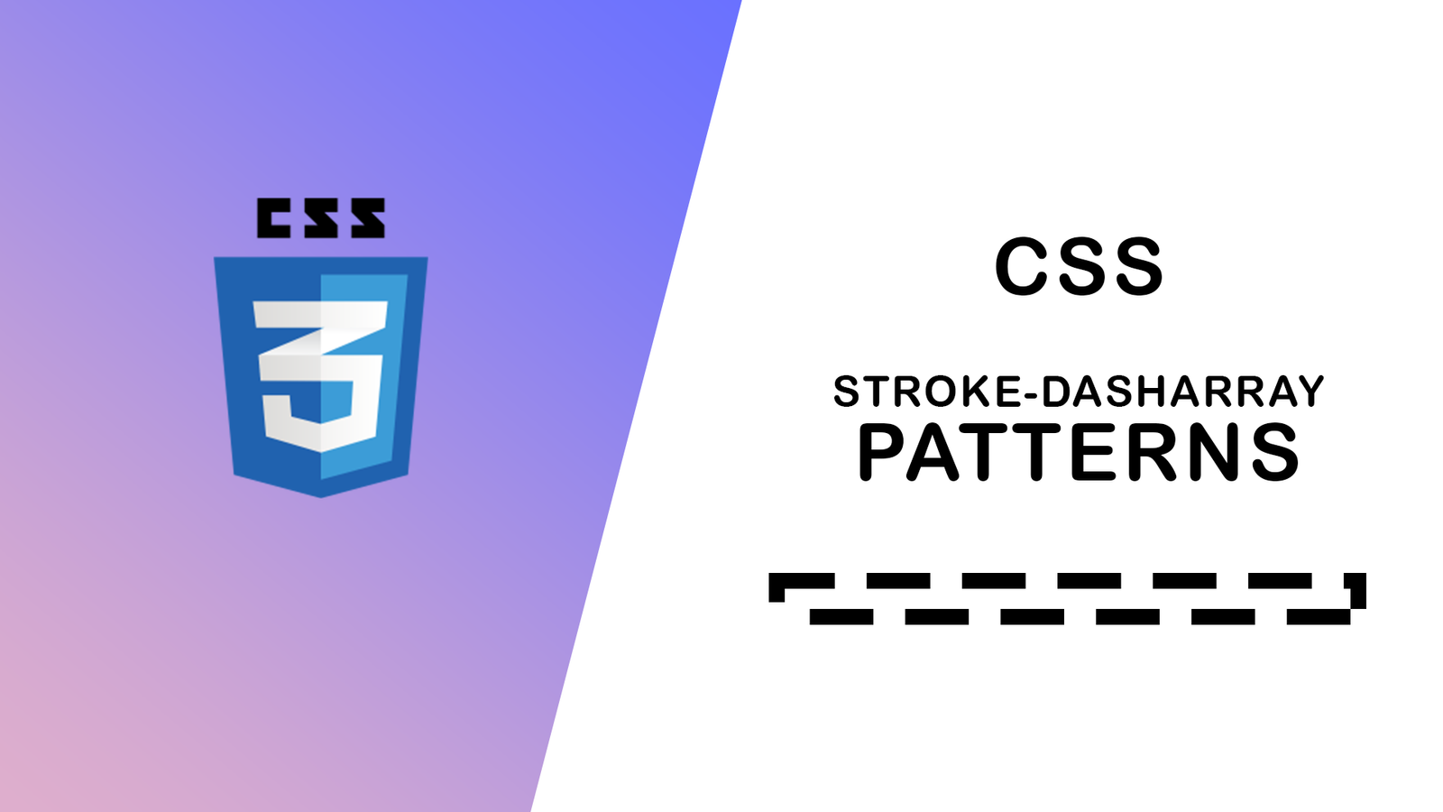 CSS Stroke Dasharray Patterns Work