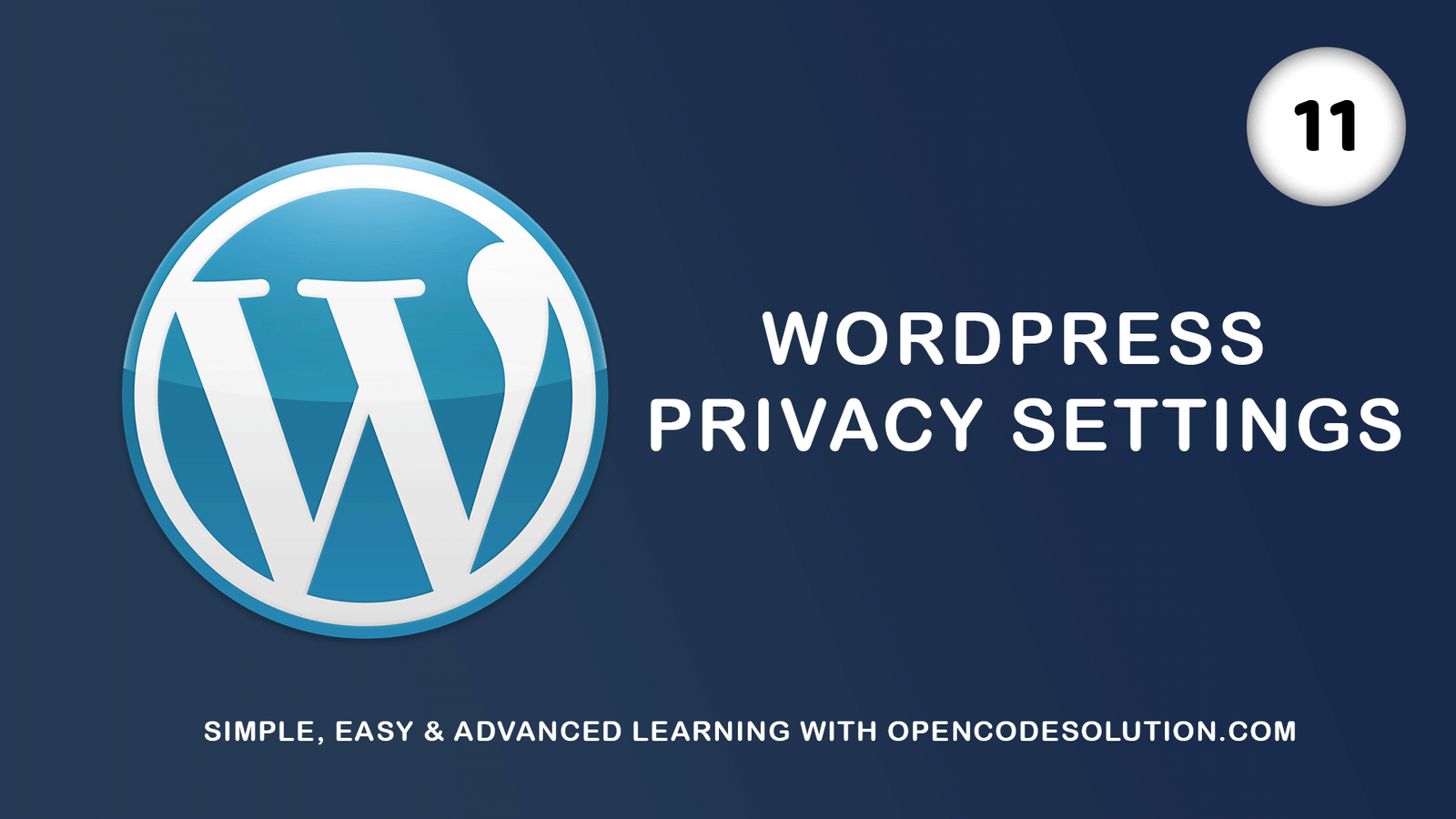 WordPress Privacy Settings #11