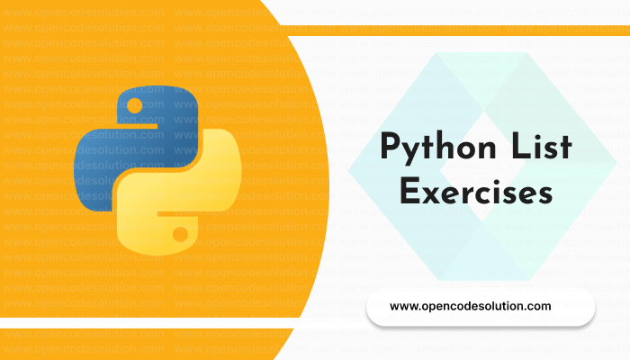 Python List Exercises: Strengthen Your Skills with Code Examples